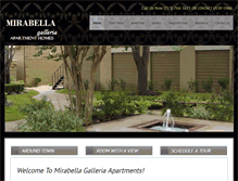 Tablet Screenshot of mirabellagalleria.com